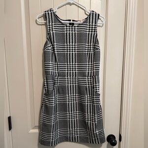 Houndstooth Print Dress